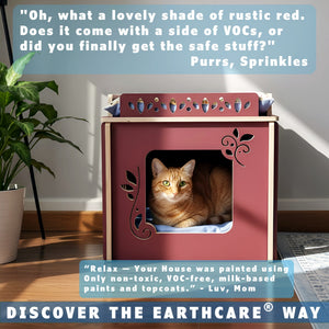 cat condos us-made canopy rustic barn by toe beans