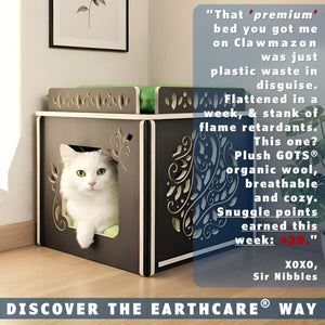 cat condos us-made shadow wood by toe beans