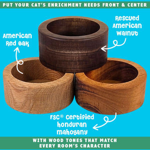 cat grass hardwood growing containers stacked by toe beans