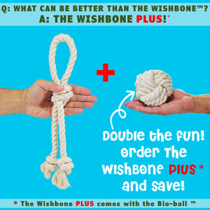 tug toys for dogs the wishbone plus by earthcare and toe beans