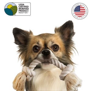 dog rope toy with two knots by EarthCareĀ®