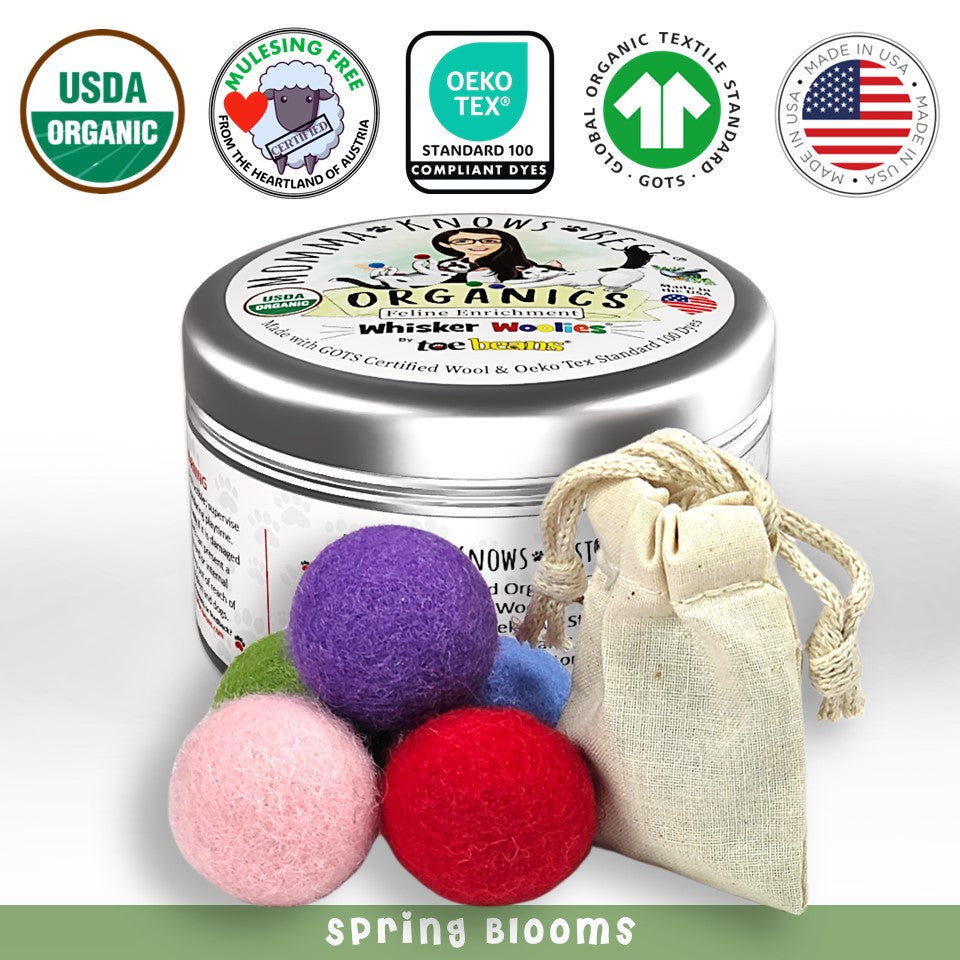 Cat ball toys Spring Blooms by toe beans