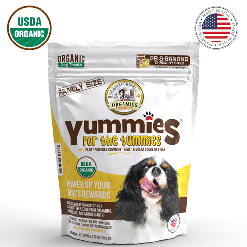 Organic Dog Treats | PB & Banana | Family Size | 12 oz