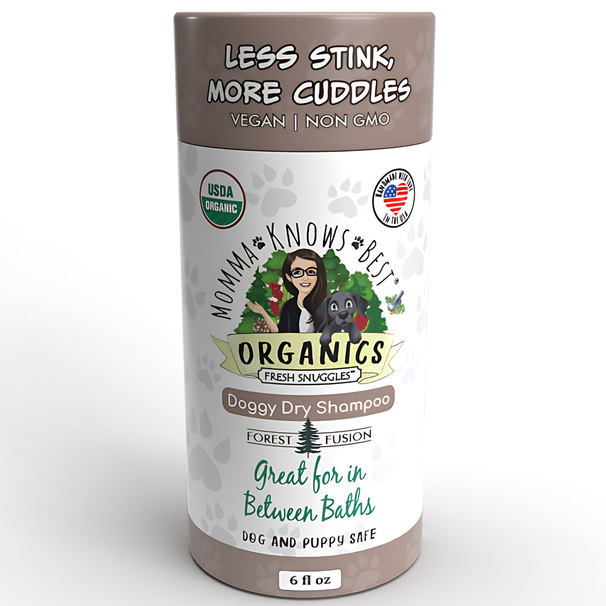 Dry pet shampoo for dogs