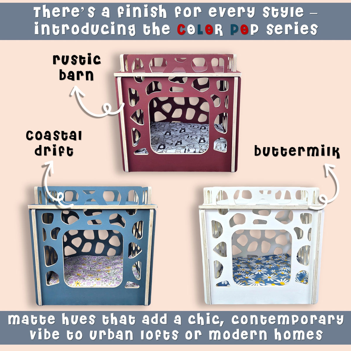 cat condos made in the usa savanna color pop series