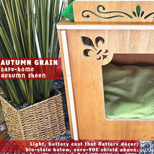 cat condos regents retreat autumn grain closeup