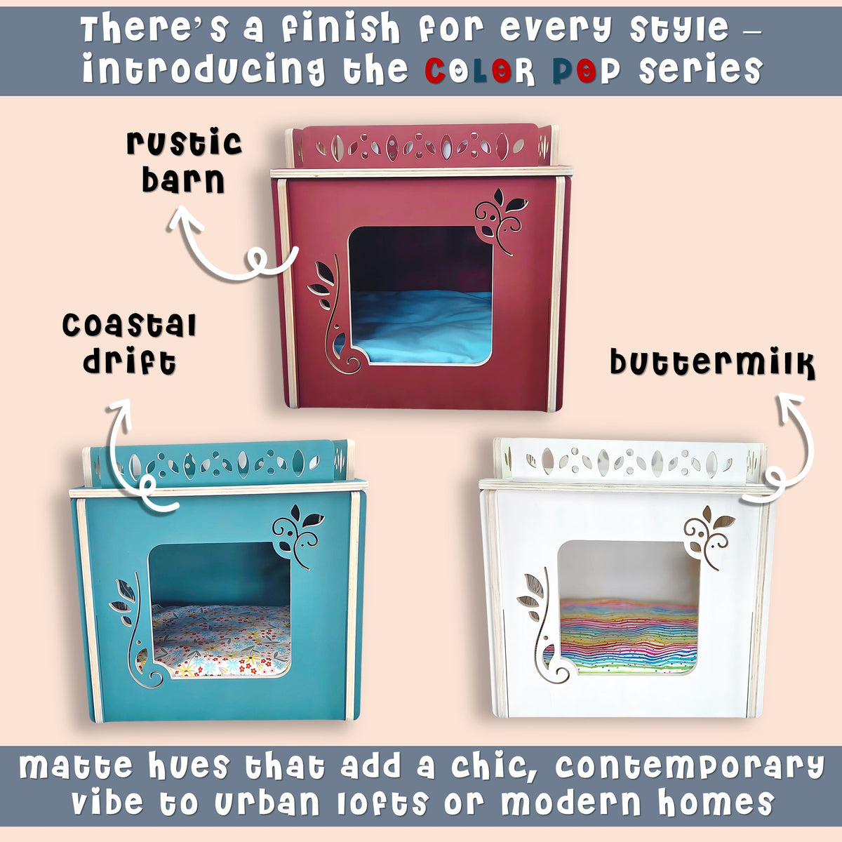 cat condos us-made color pop series