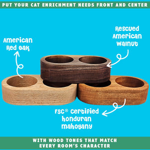 cat grass hardwood growing containers stacked plus kit by toe beans