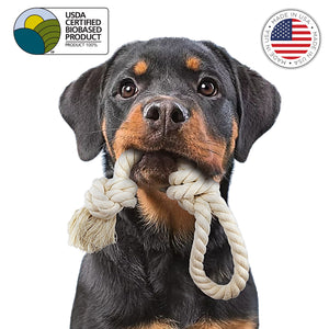 Dog Rope Toy | The Tug & Pull 2K | Made in The USA with 100% US Cotton