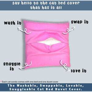 wool cat bed duvet cover by toe beans