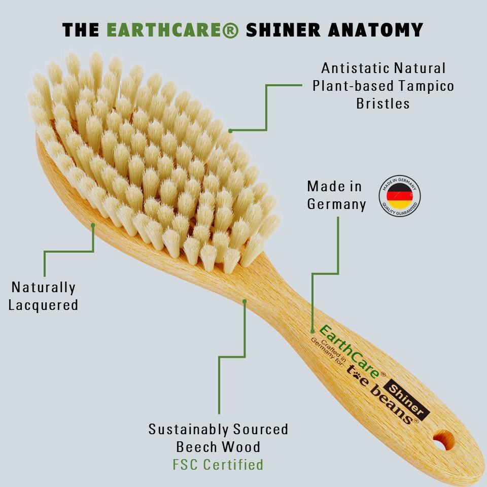 Cat Bristle brush Earthcare Shiner Product Features by toe beans