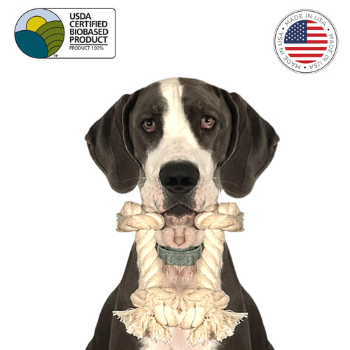 Dog Rope Toy | 4-Knotter | Made in The USA with 100% US Cotton
