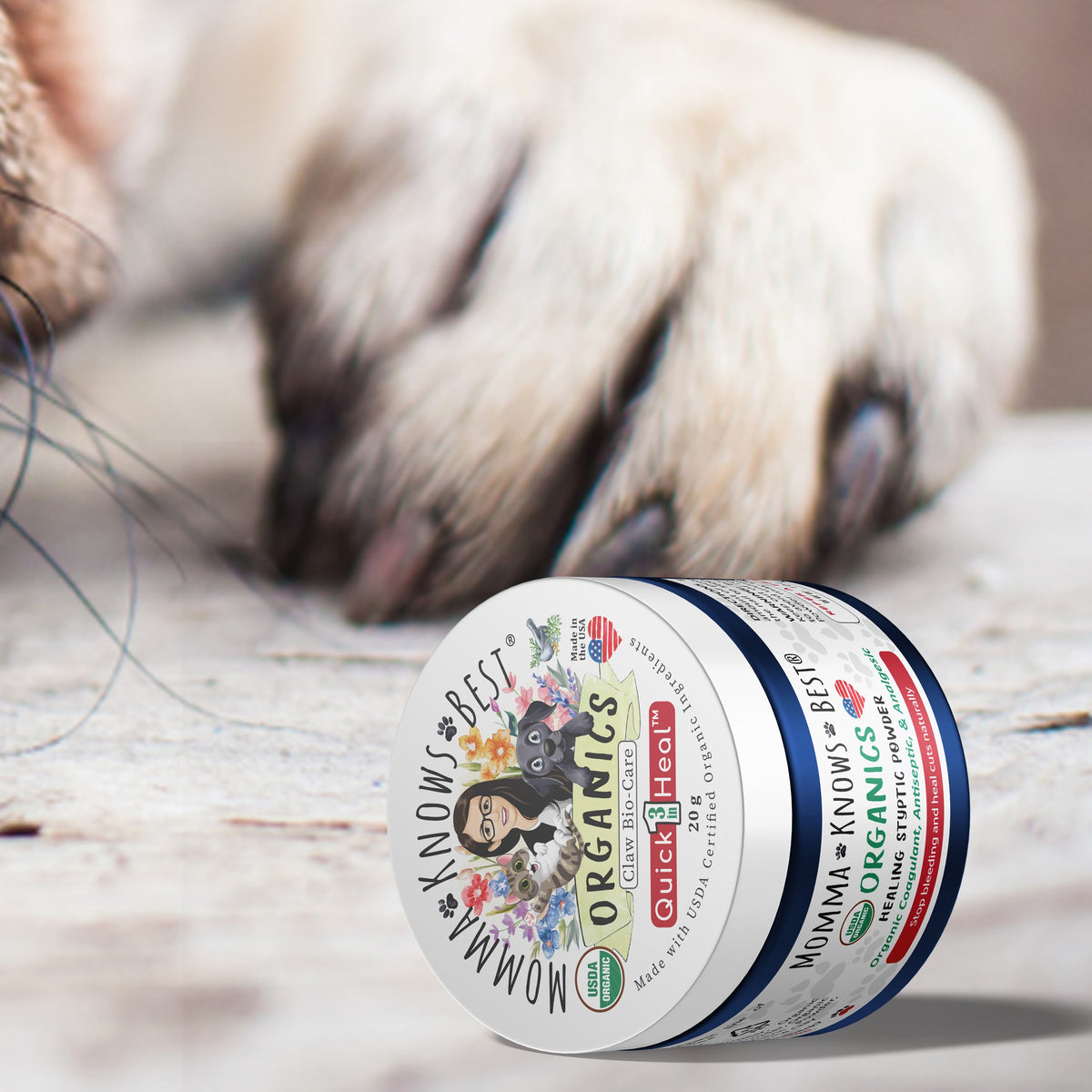 Stop Bleeding Powder for Dogs by Momma Knows Best®